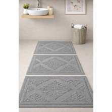 Mela Home 3'lü Ayak Havlusu-Ayak Paspası 50*70 cm 3 Adet - Banyo - Misafir -Çeyizlik %100 Pamuk