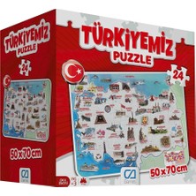 Freedom Storee Türkiyemiz 24 Parça Yer Puzzle
