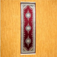 Mevlana Bazaar Üçlü Madalyon Motifli 90 x 300 Ipek Yolluk