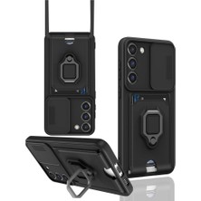 Brc Design Galaxy S24 Plus Kılıf Zuma Kartvizitli Yüzüklü - Siyah