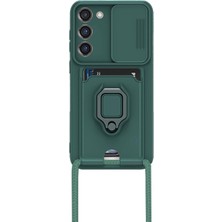 Brc Design Galaxy S24 Plus Kılıf Zuma Kartvizitli Yüzüklü - Yeşil