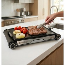 Triva, Elektrikli Cam Izgara, Seramik Cam Mangal, Yapışmaz Cam Yüzey, Triva Ceramic Glass Grill