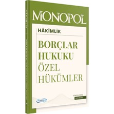 Monopol Yayınları 2026 Hakimlik Borçlar Hukuku Özel Hükümler Ders Notları