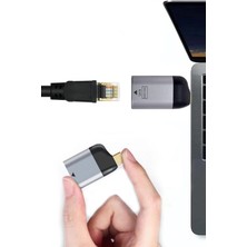 TechnoStation Type-C To RJ45 Gigabit Ethernet Lan Ağ Adaptörü Internet Dönüştürücü Type-C To Ethernet RJ45