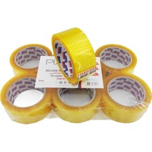 Piano Akrilik Şeffaf Koli Bandı 100 Metre 6 Lı Paket