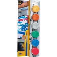 Markaon Metalik Fırçalı Suluboya Yıkanabilir 6X25 ml