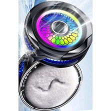 TechnoStation Magsafe Ile Uyumlu Gaming Telefon Soğutucu Fan, Rgb Aydınlatmalı Güçlü Hızlı Soğutucu Fan