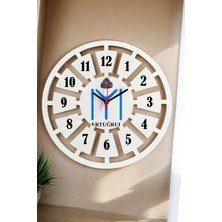 Şık 40 cm Duvar Saati, Modern ve Zarif Tasarım, Dekoratif Saat