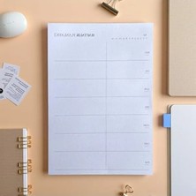 Ulu Pazarlama Tarihsiz Masaüstü Planlayıcı - Haftalık Planlama Için