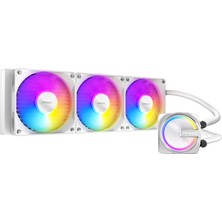 Antec Skeleton 360 Argb 360MM Aıo Sıvı Işlemci Soğutucu 3X120MM Pwm Argb Fan Intel Amd Uyumlu Beyaz