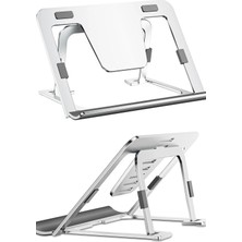 TechnoStation Tablet Standı Ayarlanabilir Katlanabilir Masa Üstü Alüminyum Tablet Tutucu Notebook Stand
