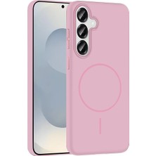 Eco Port Joko Samsung Galaxy S25 Broş Magsafe Kapak - Pembe