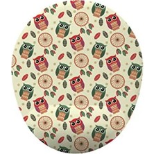 Ulu Pazarlama Bilek Destekli Mouse Pad, Düş Kapanı ve Baykuş Deseni