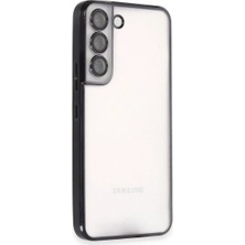 Eco Port Samsung Galaxy S22 Kılıf Razer Lensli Silikon - Siyah