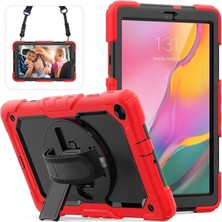 Brc Design Galaxy T510 Tab A 10.1 Kılıf Pars Tablet Kapak - Kırmızı