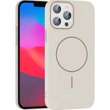 Eco Port Joko Apple Iphone 15 Pro Max Broş Magsafe Kapak - Krem