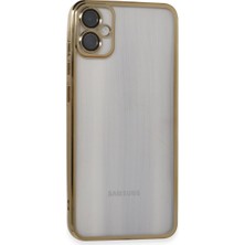 Eco Port Samsung Galaxy A05 Kılıf Razer Lensli Silikon - Gold