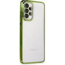 Eco Port Samsung Galaxy A73 5g Kılıf Razer Lensli Silikon - Yeşil