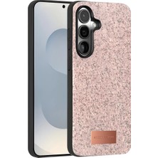 Eco Port Onegif Samsung Galaxy S25 Bright Simli Kapak - Pembe