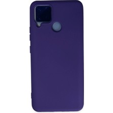 Brc Design Realme C15 Kılıf Nano Içi Kadife - Mor