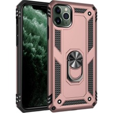 Eco Port Apple Iphone 11 Pro Kılıf Sofya Yüzüklü Silikon Kapak - Rose