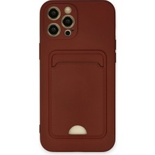 Eco Port Apple Iphone 12 Pro Max Kılıf Kelvin Kartvizitli Silikon - Bordo