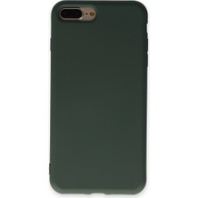 Eco Port Apple Iphone 7 Plus Kılıf Nano Içi Kadife Silikon - Koyu Yeşil