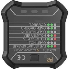 Ulu Pazarlama 250 V Çıkış Kontrol Cihazı - Otomatik Nötr Canlı Topraklama Dedektörü