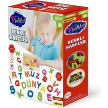 Mrspancer 994026G - Ahşap Kasalı Renkli Harfler 33 Parça