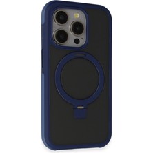 Eco Port Joko Apple Iphone 15 Pro Max Zorda Airbag Magsafe Standlı Kapak - Lacivert