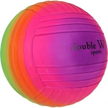 Mrspancer 115006G - Double W Sports Gökkuşağı Tırtıklı Pvc Top 23 cm
