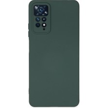 Eco Port Xiaomi Redmi Note 11 Pro Kılıf Nano Içi Kadife Silikon - Koyu Yeşil