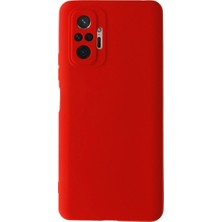 Eco Port Xiaomi Redmi Note 10 Pro Kılıf Nano Içi Kadife Silikon - Kırmızı
