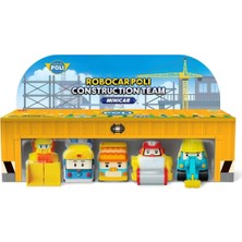 Markaon Polı MRT-761 Robocar Poli Mini Inşaat Araçları 5li Set