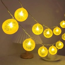 Ulu Pazarlama 10’lu Limon Dilimi Şeklinde LED Işık Zinciri – 2 Metre