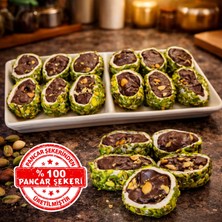 Dadak File Antep Fıstığı Kaplamalı Çikolata Dolgulu Lokum 250 gr