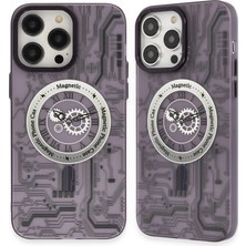 Eco Port Apple Iphone 14 Pro Kılıf Apollo Magneticsafe Desenli Kapak - Apollo Mor - 5