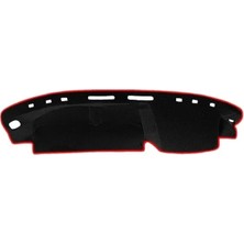 Ulu Pazarlama Siyah Torpido Koruma Halısı Kırmızı Kenar Fiat Uno Uyumlu