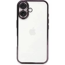 Eco Port Apple Iphone 16 Plus Kılıf Razer Lensli Silikon - Mor