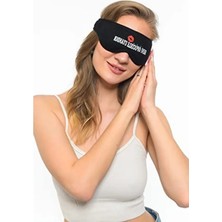 Ulu Pazarlama Yıkanabilir Siyah Pamuklu Uyku Maskesi