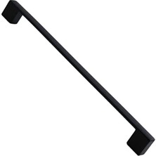 Ulu Pazarlama 10 Adet Siyah Metal Mutfak Dolabı Çekmece Kolu