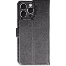 Eco Port Apple Iphone 16 Pro Max Kılıf Trend S Plus Kapaklı Kılıf - Siyah
