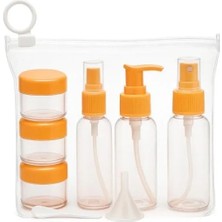 Ulu Pazarlama Seyahat Için Uygun 9 Parça Kozmetik Seti - Şişe, Krem Kabı ve Huni