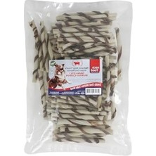 Ulu Pazarlama 12 cm Dana Etli Burgu Kemik 100'LÜ Köpek Ödül Maması