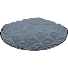 Ulu Pazarlama Gri Renkli Yemek Tabağı 28CM - 6'lı Set