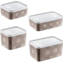 Ulu Pazarlama 4'lü No Frost Saklama Kabı Seti