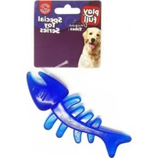 Ulu Pazarlama Balık Kılçığı Şeklinde Plastik Köpek Oyuncağı 13X5 cm