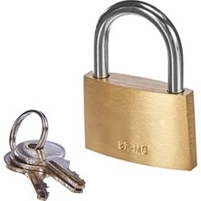 Ulu Pazarlama Som Pirinç Asma Kilit - 35 Mm, 3 Anahtarlı Güvenlik