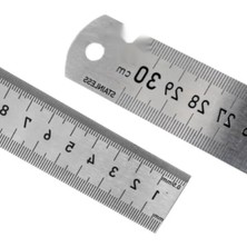 Ulu Pazarlama 300 mm Çift Taraflı Çelik Cetvel - Ölçüm Için Doğru Araç