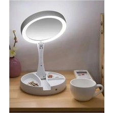 Ulu Pazarlama Çift Taraflı Büyütme Aynası, 21 LED Işıklı